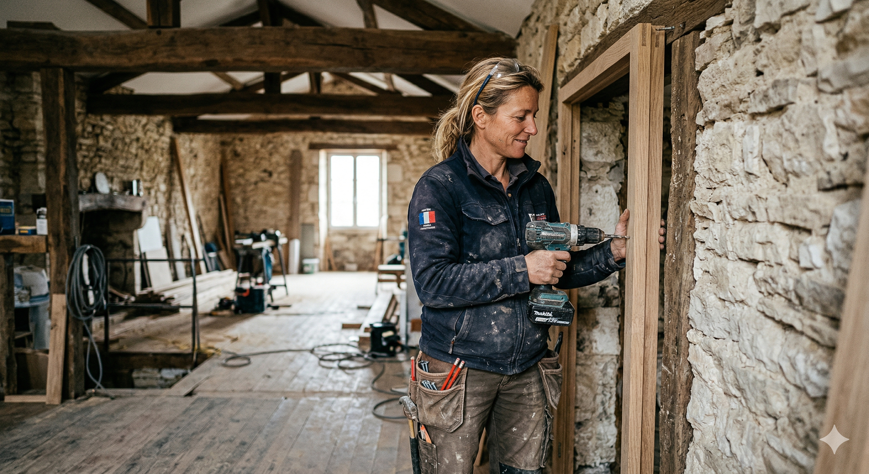 Menuisier en intervention