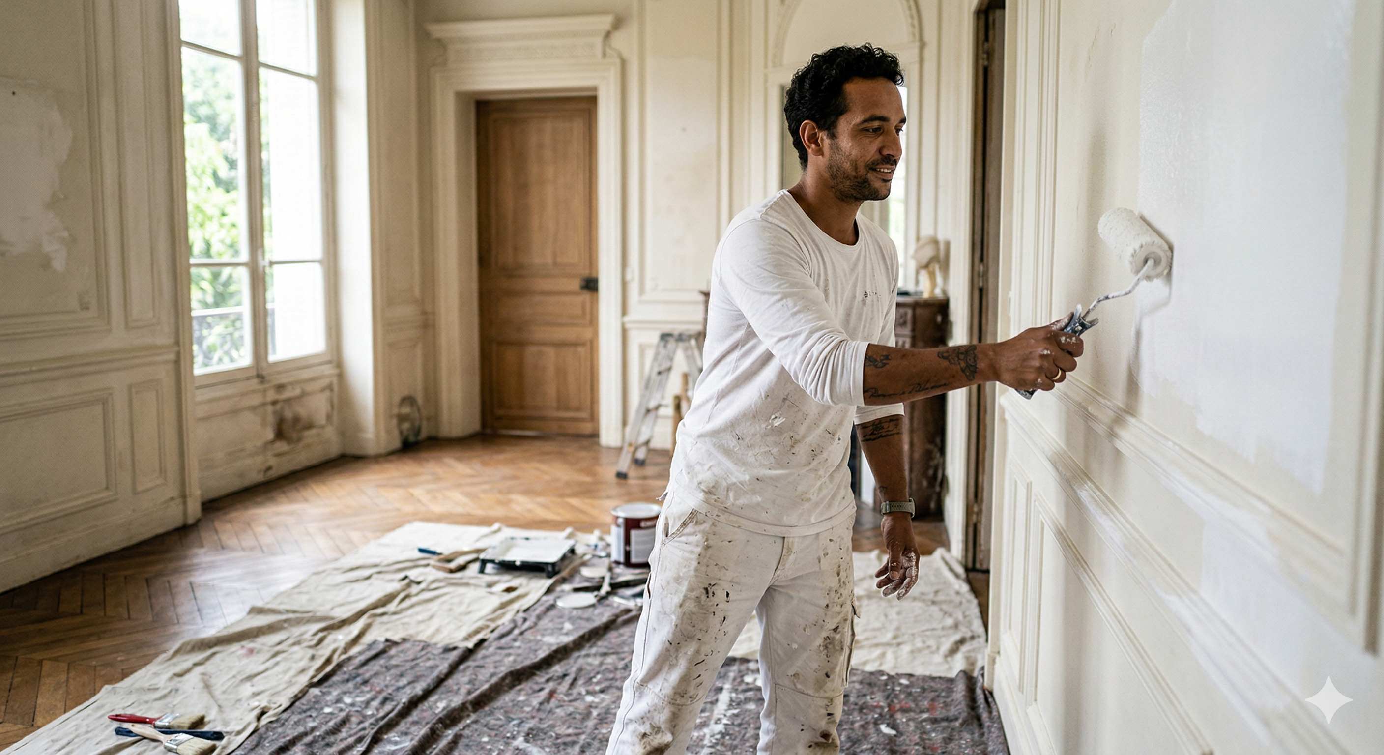 Peintre en intervention